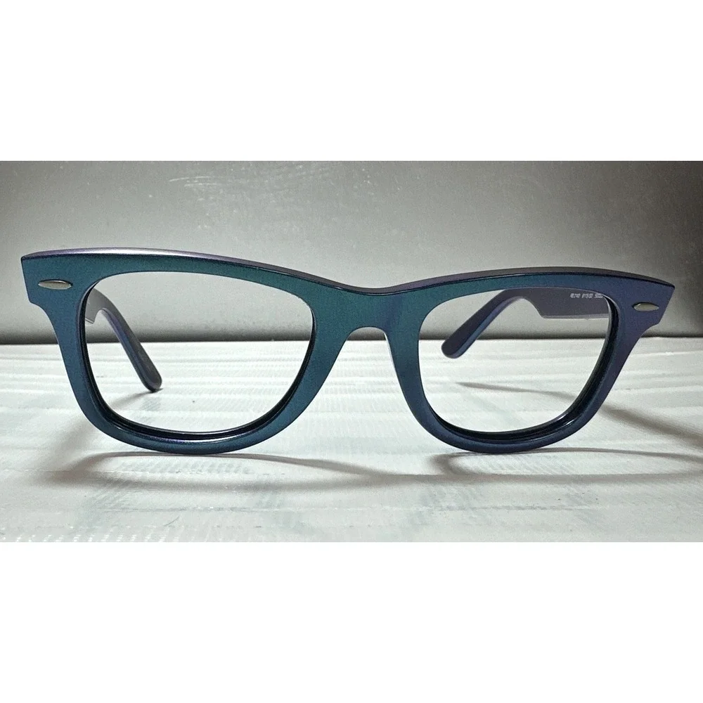 Ray-Ban Sunglasses (Frame Only) RB 2140  Wayfarer Blue 50 mm Handmade